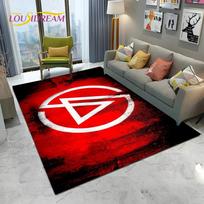 3D Retro Roko Grupės L-Linkin Park Logotipo Kilimas Kilimas Namų Svetainei Miegamajam Sofai Durų Kilimėlis Dekoras, Vaikų Zonos Kilimas Neslystantis Grindų Kilimėlis 40x60cm