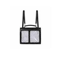 Sweet-edge PU Transparent Ita Bag Waterproof Wear-resistant Japanese Backpack White Black Large Capacity Shoulder Bag JK juoda
