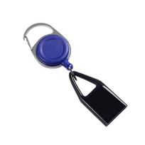 New Retractable Lighter Clip Multicolor Lighter Holder Keychain with Clip Classic Lighter Cover Single Clip for Convenience mėlyna