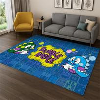 Retro Bubble Bobble Cartoon Game Carpet Rug for Bedroom Living Room Sofa Playroom Doormat Home Decor,Kid Area Rug Non-slip 40x60cm