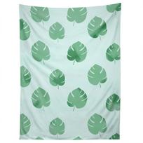 PALM SPRING LEAVES tapestry 75x100 juoda