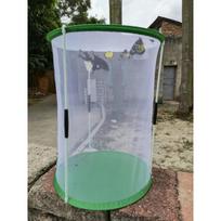 Cylindrical Butterfly Habitat Cage Transparent Mesh Insect Enclosure for Educational Display & Pet Keeping 30x40cm balta