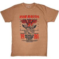 Van Halen Unisex T-Shirt: World Invasion (Distressed) (Small) S