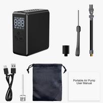 Mini Rechargeable Air Pump Tire Inflator Portable Compressor Digital Cordless Car Tyre Inflator For Bicycle Balls juoda