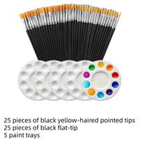 1 Set Nylon Brush Acrylic Detail Painting Thin Hook Line Pen Professional Miniature Paint Brush Kit Hand Painted Art Supplies