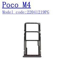 Phone SIM SD Card Tray For Xiaomi Poco M4 Pro PocoM4Pro 4G/5G New SIM Chip Slot Holder Drawer Poco M4 Black