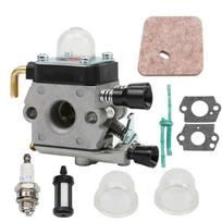 for STIHL FS38 FS45 FS46 FS55 KM55 FS85 StringTrimmer Carburetor Weed Eater with Fuel filter Carb Gaskets