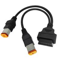 OBD2 Connector Scanner For Harley 6Pin + 4Pin Two-in-one 2in1 Code Reader Adaptor OBD2 Diagnostic Scanner Adapter juoda