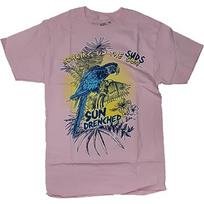 Fashion Sun Drenched Soaking Up The Suds Light Pink Graphic T-Shirt - Small S