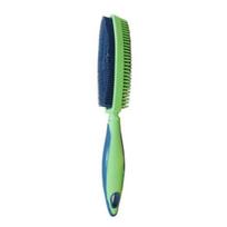 Pet Hair Removal Brush, Reusable Lint Remover, Soft Rubber Bristles, Pet Grooming Massage Brush for Dog Cat Loose Fur Removal Furniture Cleaning žalia