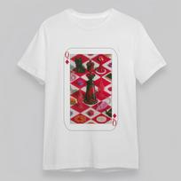 Women's T-Shirt Mens Womens Tees Top With Chess Queen Whimsical Cat Graphic White Cotton Oversize Top M