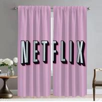 Tulle for Bedroom Netflix Blackout Curtains 2 Pieces Home Interior Curtains for Living Room Partition Window Curtain Shades W50xH70cmx2pcs-CL