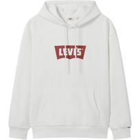 Levis Loose Fit Batwing Logo Printed Long Sleeve Hoodie Men hoodies White 0018O-0000 XL