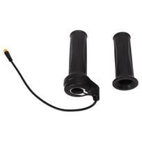 1 Pair Electric Bike Throttle Grips Universal Sensitive Scooter Accelerator Handle with Waterproof Joint for Conversion black