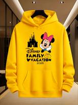 Disney Family Parent-child Outfits Mickey Mouse and Minnie Boys  Girls Men  Women Couples Autumn and Winter Multi-color Hoodies S