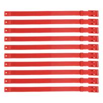 10PCS Goat Collar PU 23 Inch Adjustable Livestock Collar For Farm Animal Cow Horse Sheep Red