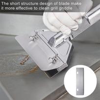 4,Pack Grill Replacement Blades Stainless Steel Grill Squeegee Heavy Duty Outdoor Grill Cleaning Tool one size sidabras