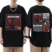 Rapper The Eminem Show Album Double Sided Print T Shirt Men Hip Hop Oversized T-shirts Women Vintage Style Streetwear Tee Summer M