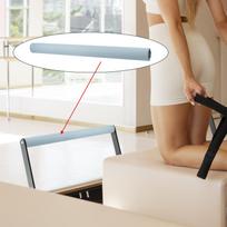 Pilates Reformer Bar Cover PU Material Core Bed Accessory Non Slip Handle Grip Sleeve Fitness Machine Protector ežero mėlyna spalva