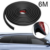 1Pcs 6-M RV Rain Gutter 1/2  Height Drip Rail PVC Rain Strip Roof J Shape Rain Gutter Caravan Camper Van Accessories juoda