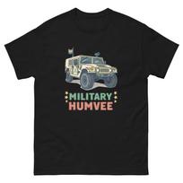 Karinis Humvee Transporto Transporto Priemonės Iliustracija T-shirt S