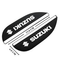 2Pcs Black Silicone Car Rearview Mirror Rain Eyebrow Shield Sun Visor Cover For Suzuki Swift Jimny Grand Vitara Ignis Accessory