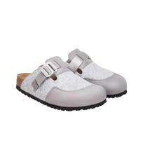 Birkenstock Boston Nova Men Felt Slip On Clogs Stone Gray Regular Wide Fit 1030202 41