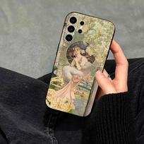 ART Alphonse Mucha Phone Case For Samsung S25,S24,S21,S22,S23,S30,Ultra,S20,Plus,Fe,Note,10,9,5G Black Cover Samsung S22ULTRA5G