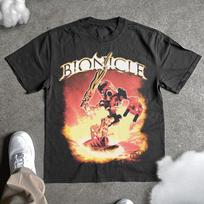 Bionicle Vintage T-Shirt Men Women Retro Game Graphic Cotton Short Sleeve Streetwear Tee S įvairiaspalvis