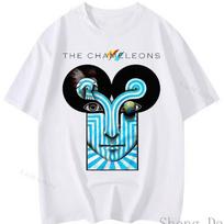 Personality The Chameleons Casual Funny T Shirt Streetwear Graphic T-Shirts Summer Short Sleeve Cotton Crewneck Y2k Clothing S įvairiaspalvis
