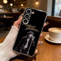 Klasikinis Michael Jackson Legend telefono dėklas, skirtas Samsung Galaxy S24 S25 S23 S22 S21 Plus S24 S25, skaidrus dangtelio dėklas Samsung S205G