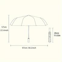 1pc Chihuahua Dog Pattern Print Automatic Folding Umbrella, 8-Rib Portable & Foldable Design, Durable Iron Frame & Pongee Fabr