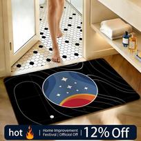 Soft Absorbent Non-Slip Rug Game Starfield Floor Mat Home Decor Doormat Bedroom Floor Mat Shower Carpet 40x60cm