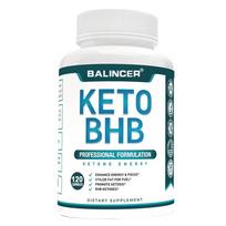 Keto Bhb Maisto papildas, su kalciu(Beta hidrokso butiratas), 120 kapsulių buteliuke 120 Capsules