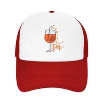 Enjoy Your Aperol Spritz Time Camping Mesh Baseball Caps Women Unisex  Adult Unisex Beach Coquette Hat Trucker Cap One Size