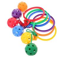 6pcs Jump Leg Ball Toy Rope Ankle Skip Ball Game For Kids Children Exercise