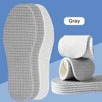 Latex odor resistant insoles Breathable and sweat absorbing insoles for sports shoes men and women Leisure massage insoles EU35-36 pilka spalva