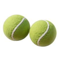 Set of Two Tennis Shaped Sandbag Foot Bags Durable Outdoor Indoor Bean Bag Toss Game for Coordination and Balance Training One Size žalia