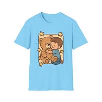 Unisex Softstyle Teddy Bear Hug T-Shirt Mens Womens Tees Top | Whimsical Child, Cute 4XL