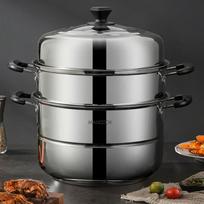 MAXCOOK 28cm 3-Layer Stainless Steel Steamer