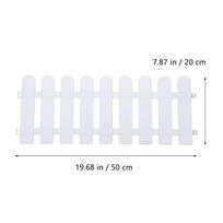 5Pcs Garden Plastic Fence White Picket Decorative Edgings Outdoor Lawn Protective Fence Patio Garden Supplies Landscape