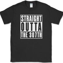 Straight Outta The 307TH Bomb Wing AF T-Shirt Mens Womens Tees Top Funny Air Force Flying Pilot Tee 2XL