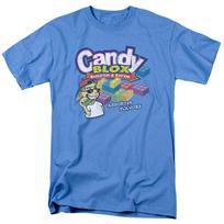 Dubble Bubble Candy Blox T Shirt Mens Licensed Block Candy Carolina Blue XXXL