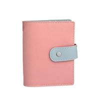 Mini Loose Leaf Notebook M5 PU DIY Binder Notebook Fashion Portable Notebook  Study rožinė