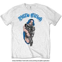 Men's Billie Eilish Bling Slim Fit T-shirt Large White XXL