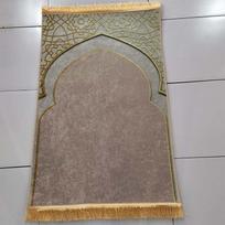 Modern Thickened Prayer Carpet Gold Diamond Fleece Living Room Floor Mat Special Shaped Printing 50x90Cm kupranugaris