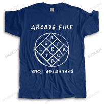 Fashion Funny Tops Tees Unisexs Arcade Fire Reflektor Wake Up The Subburbs Brand Clothing Unisex t shirt Funny Top Tees Unisexs Tshirt S