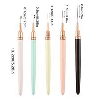 5pcs Nail Art Pen Set Brushes Set Elongated Lines Striping Drawing UV Gel Painting Nail Design Pen Professional Manicure Tool'