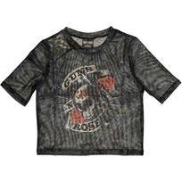 Guns N' Roses Ladies Crop Top: Firepower (Mesh) (Small) 4XL