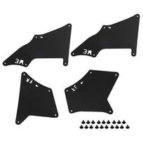 Fender Liners Splash Guards Shield Apron Seal Mud Flaps W Clips For Toyota Land Cruiser Prado J120 J150 2003 - 2020 LC3 LC4 LC5 Black